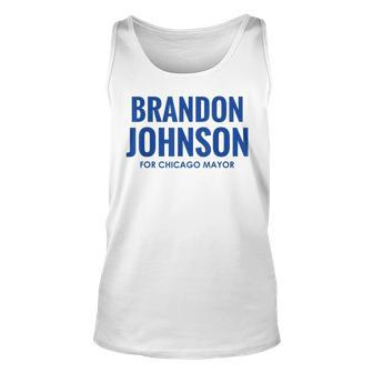 Vote Brandon Johnson For Chicago Mayor Unisex Tank Top | Mazezy