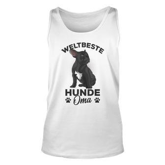 Weltbeste Hunde-Oma Französische Bulldogge Tee, Frenchie Frauchen Unisex TankTop - Seseable