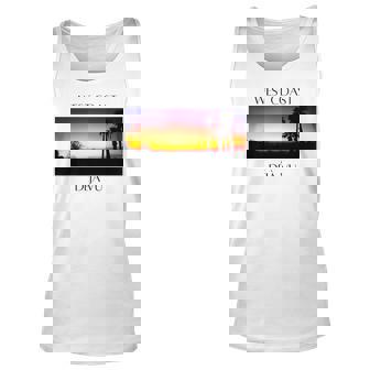 West Coast Déjà Vu Sleek Modern California Sunset Unisex Tank Top - Thegiftio