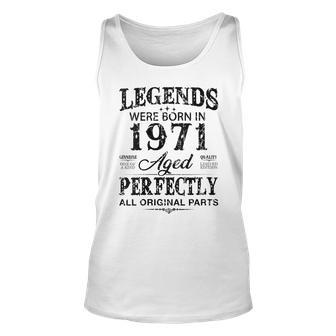 Womens Vintage 1971 Funny 51 Years Old Men And Women 51Th Birthday Unisex Tank Top - Seseable