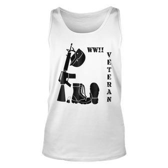 Wwii Veteran Us Army Us Navy Us Air Force Unisex Tank Top | Mazezy