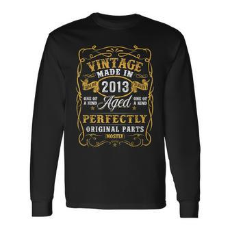 10 Year Old Gifts Vintage 2013 Limited Edition 10Th Birthday Men Women Long Sleeve T-shirt Graphic Print Unisex - Seseable
