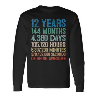 12 Year Old Decorations 12Th Bday Awesome 2011 Birthday Long Sleeve T-Shirt | Mazezy