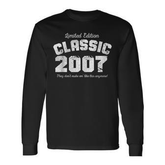 16 Years Old Vintage Classic Car 2007 16Th Birthday Gifts Men Women Long Sleeve T-shirt Graphic Print Unisex - Seseable
