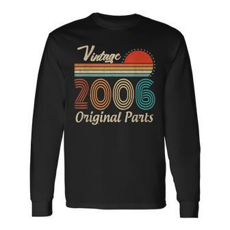 17 Year Old Vintage 2006 Limited Edition 17Th Birthday Retro Long Sleeve T-Shirt - Seseable