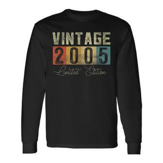 18 Year Old Vintage 2005 Limited Edition 18Th Birthday V33 Long Sleeve T-Shirt - Thegiftio UK