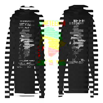 1865 Junenth Celebrating Black Black Queen African Long Sleeve T-Shirt - Seseable