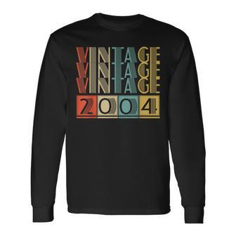 19 Year Old Gifts Made In 2004 Vintage 2004 19Th Birthday Men Women Long Sleeve T-shirt Graphic Print Unisex - Seseable