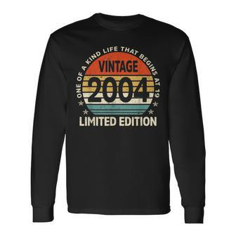19 Years Old Made In 2004 Limited Edition 19Th Birthday Long Sleeve T-Shirt - Seseable