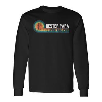 1981 Geburtstag Jahrgang Retro Vintage Geschenk Bester Papa Langarmshirts - Seseable