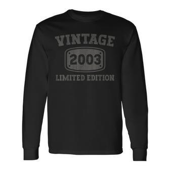 20 Year Old Vintage 2003 Cool 20Th Birthday Her & Him Long Sleeve T-Shirt - Seseable