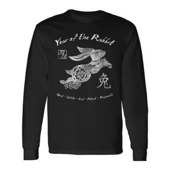 2023 Year Of The Rabbit Chinese Zodiac Chinese New Year Long Sleeve T-Shirt - Thegiftio UK