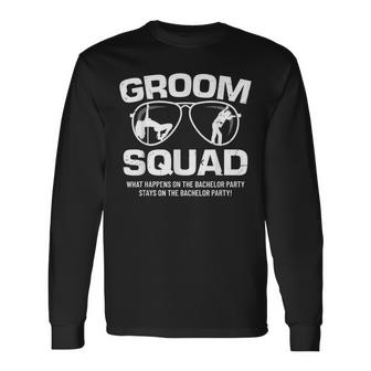 Groom Squad T  | Bucks Groom Groomsmen | Bachelor Party  Unisex Long Sleeve