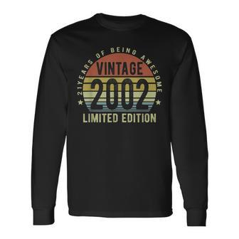 21 Year Old Vintage 2002 Limited Edition 21St Birthday V3 Long Sleeve T-Shirt - Seseable