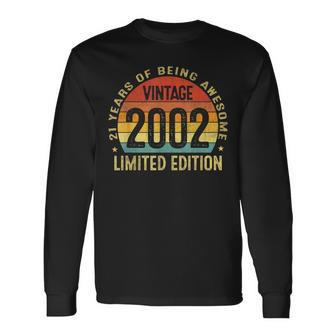 21 Years Old Vintage 2002 Limited Edition 21St Birthday V3 Long Sleeve T-Shirt - Seseable