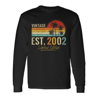 21 Years Old Vintage Est 2002 Limited Edition 21St Birthday Long Sleeve T-Shirt T-Shirt | Mazezy