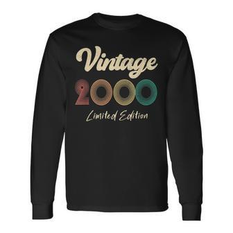 23 Year Old Gifts Vintage 2000 Limited Edition 23Rd Birthday Men Women Long Sleeve T-shirt Graphic Print Unisex - Seseable