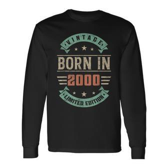 23 Year Old Gifts Vintage 2000 Limited Edition 23Rd Birthday V3 Men Women Long Sleeve T-shirt Graphic Print Unisex - Seseable