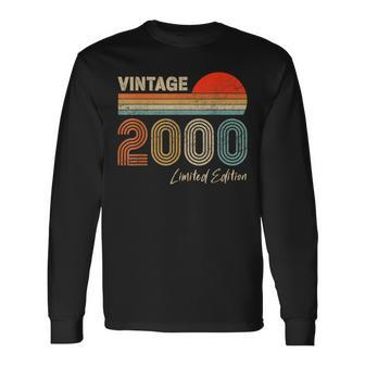 23 Year Old Gifts Vintage 2000 Limited Edition 23Rd Birthday V4 Men Women Long Sleeve T-shirt Graphic Print Unisex - Seseable