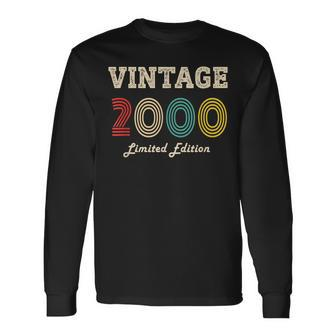 23 Year Old Gifts Vintage 2000 Limited Edition 23Rd Birthday V6 Men Women Long Sleeve T-shirt Graphic Print Unisex - Seseable