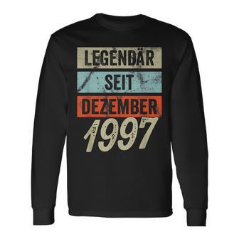 25 Geburtstag Mann 25 Jahre Legendär Seit Dezember 1997 Langarmshirts - Seseable