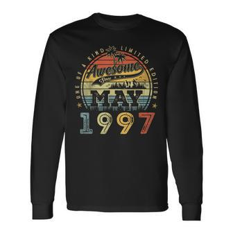 26 Year Old Awesome Since May 1997 26Th Birthday Long Sleeve T-Shirt - Seseable