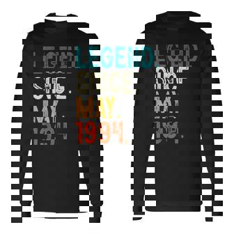 29 Year Old Legend Since May 1994 29Th Birthday Long Sleeve T-Shirt | Mazezy