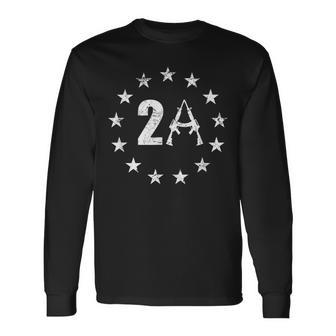 2Nd Amendment 13 Stars Flag 2A Ar15 1776 I Will Not Comply Long Sleeve T-Shirt - Seseable