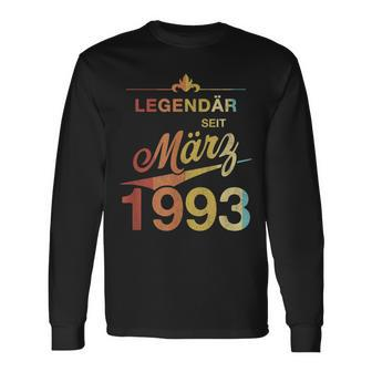 30 Geburtstag 30 Jahre Alt Legendär Seit März 1993 V2 Langarmshirts - Seseable