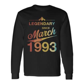 30 Geburtstag 30 Jahre Alt Legendär Seit März 1993 V7 Langarmshirts - Seseable