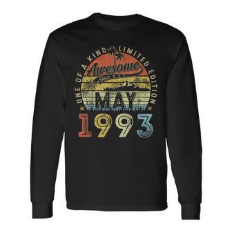 30 Year Old Awesome Since May 1993 30Th Birthday Long Sleeve T-Shirt T-Shirt | Mazezy