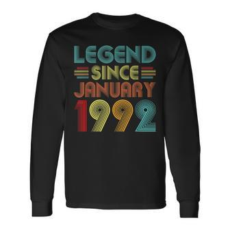 31St Birthday Idea Legend Since January 1992 31 Years Old Langarmshirts