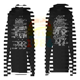 37 Year Old Awesome Since May 1986 37Th Birthday Long Sleeve T-Shirt | Mazezy