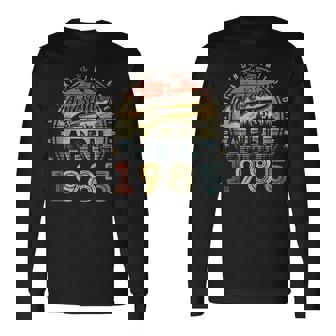 38 Year Old Awesome Since April 1985 38Th Birthday Long Sleeve T-Shirt | Mazezy