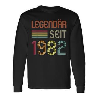 40 Geburtstag Legendär Seit 1982 Geschenk Langarmshirts - Seseable