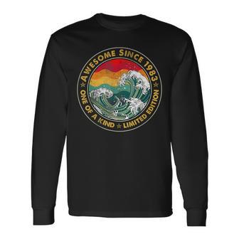 40 Year Old Gift Vintage Awesome Since 1983 Limited Edition Men Women Long Sleeve T-shirt Graphic Print Unisex - Seseable