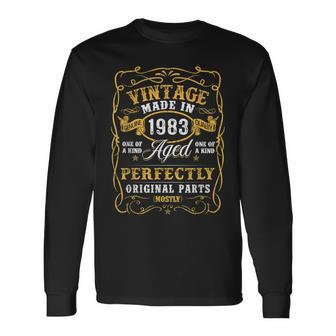 40 Year Old Gifts Vintage 1983 Limited Edition 40Th Birthday V2 Men Women Long Sleeve T-shirt Graphic Print Unisex - Seseable