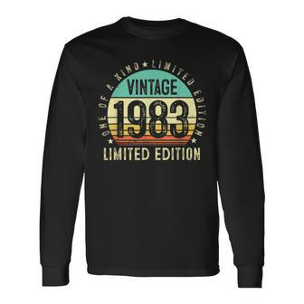40Th Birthday Vintage 1983 Limited Edition 40 Year Old Long Sleeve T-Shirt - Thegiftio UK
