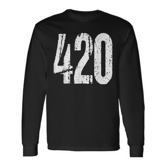 420 Cannabis Weed Clothing Pot Christmas Stoner Gift Men Women Long Sleeve T-shirt Graphic Print Unisex - Seseable