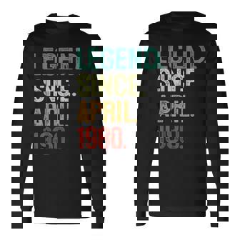 43 Years Old Legend Since April 1980 43Th Birthday Long Sleeve T-Shirt | Mazezy