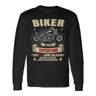 46. Geburtstag Herren Biker Langarmshirts, Motorrad Legenden Design - Seseable