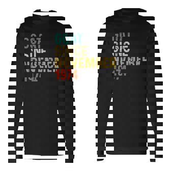 48 Geburtstag 48 Jahre Alte Ziege Seit November 1974 Langarmshirts - Seseable