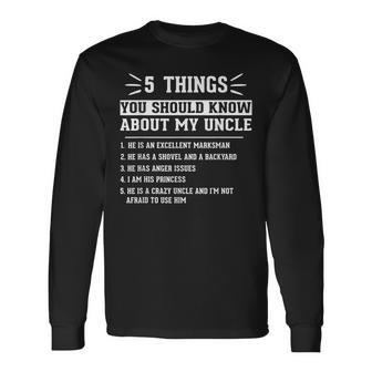 5 Things You Should Know About Uncle Cute Uncle Niece Long Sleeve T-Shirt - Seseable