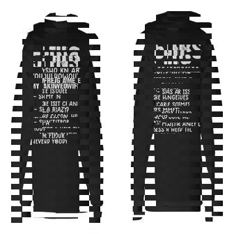 5 Things You Should Know About My Wife She Is My Queen V5 Long Sleeve T-Shirt - Seseable