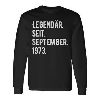 50 Geburtstag Geschenk 50 Jahre Legendär Seit September 197 Langarmshirts - Seseable