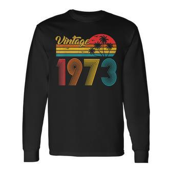 50 Year Old Gifts Vintage 1973 Limited Edition 50Th Birthday V2 Men Women Long Sleeve T-shirt Graphic Print Unisex - Seseable