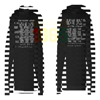58 Year Old Vintage 1965 Limited Edition 58Th Birthday Long Sleeve T-Shirt | Mazezy