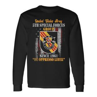 5Th Special Forces Group 5Th Sfg De Oppresso Liber Long Sleeve T-Shirt - Seseable