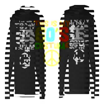This Is My 60S Costume Theme Party Wear Costume Outfit Long Sleeve T-Shirt | Mazezy