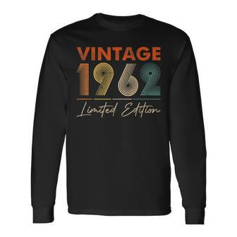 61 Year Old Gifts Vintage 1962 Limited Edition 61Th Birthday Men Women Long Sleeve T-shirt Graphic Print Unisex - Seseable